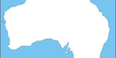 Kaart van Australië overzicht