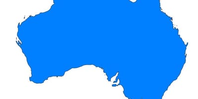 Australië vector kaart