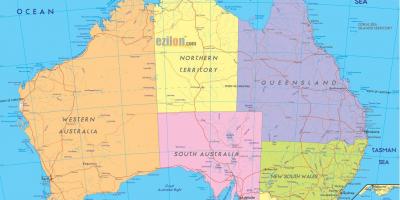 Politieke kaart van Australië