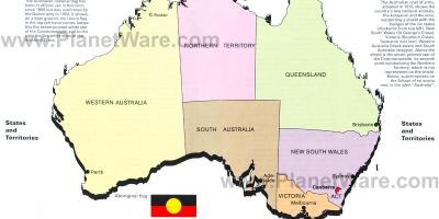 Australië grondgebied kaart
